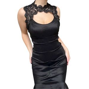 Dark & sexy prom formal mermaid cut dress